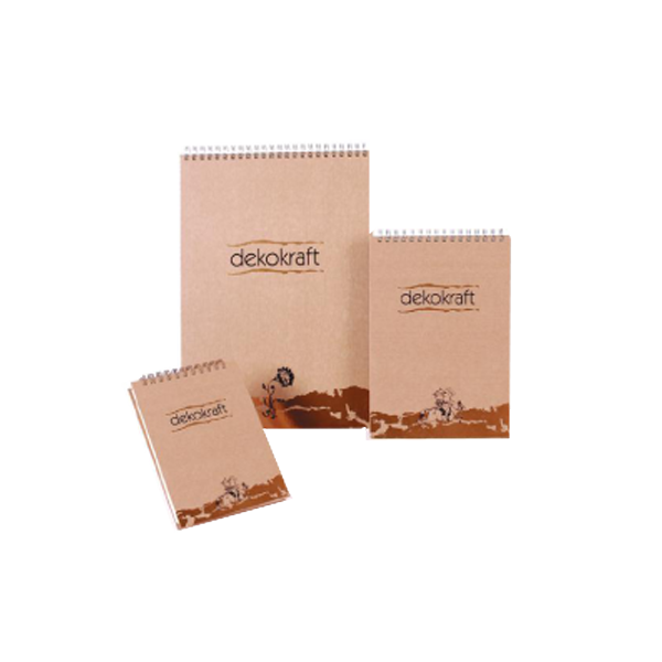 Keskin Color Bloknot Dekokraft Spiralli Kareli 100 YP A4 144002-99