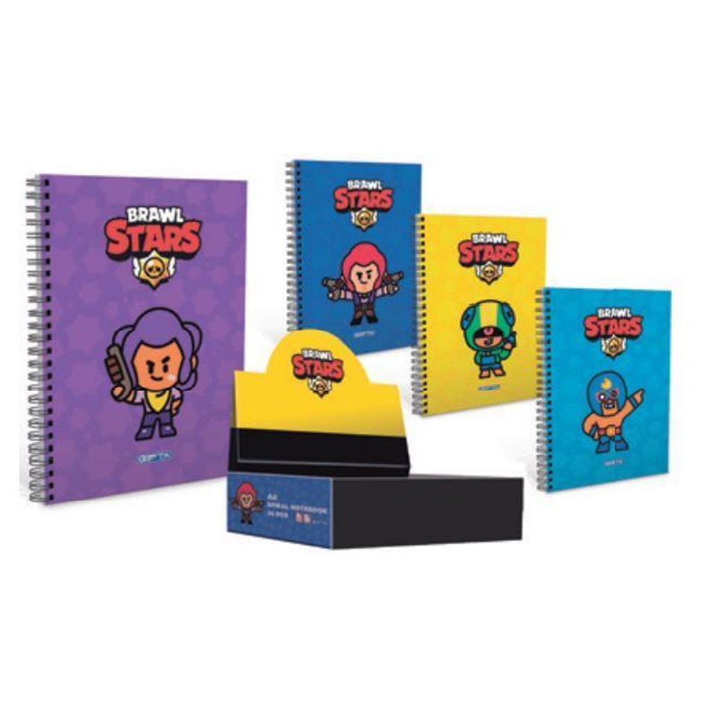 Gıpta Brawl Star Spiralli A6 Karton Kapak Defter