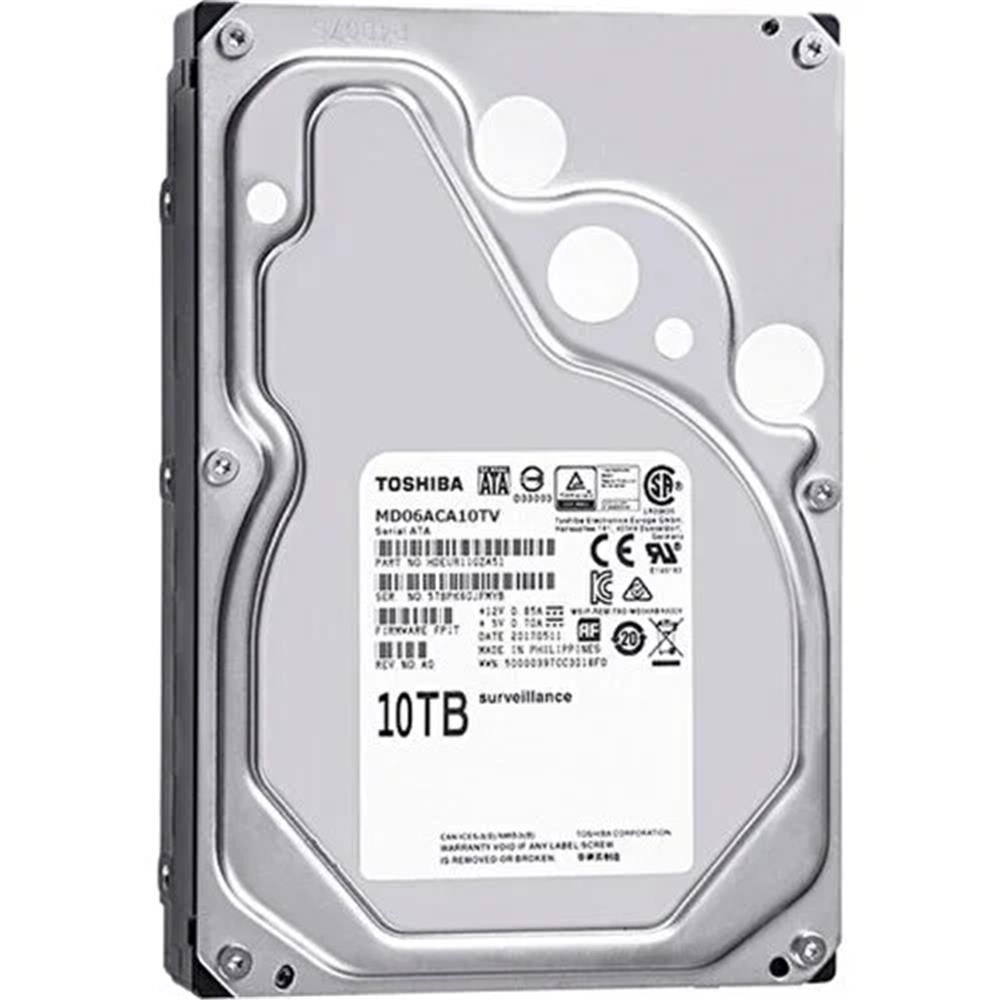 Toshiba 10TB MD06ACA10TV SATA 3.0 7200 RPM 3.5'' Sata 3 7-24 Güvenlik Diski (İthalat)