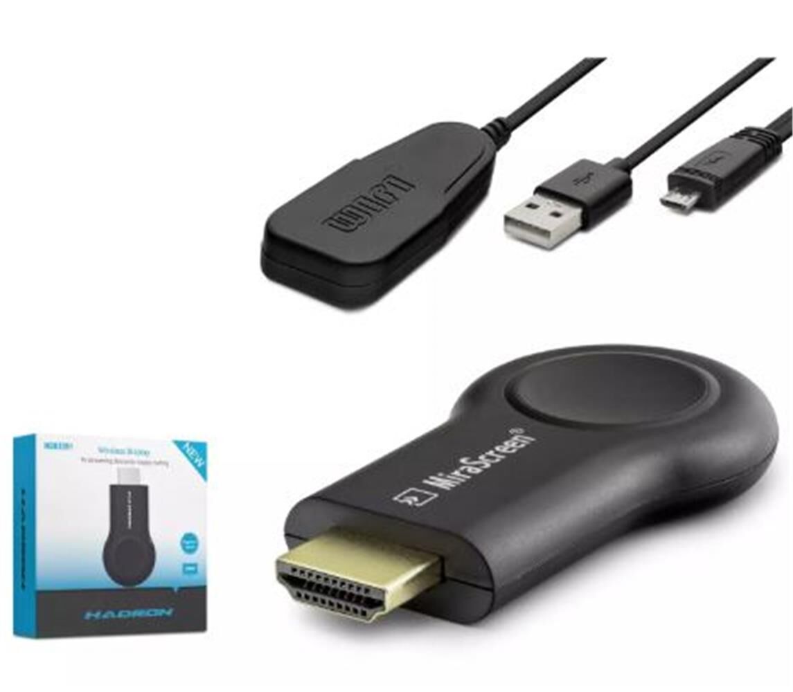 HADRON HDX2351 HDMI Kablosuz Görüntü Aktarım Cihazı Display Android - iOS - Windows - macOS - Siyah