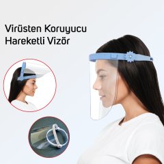 Hareketli Yüz Koruyucu Siperlik