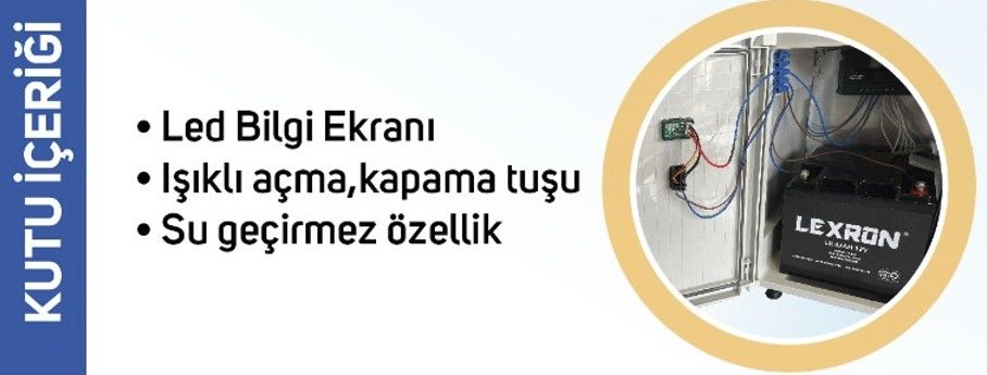 TV + Aydınlatma Solar Güç Kutusu Paketi
