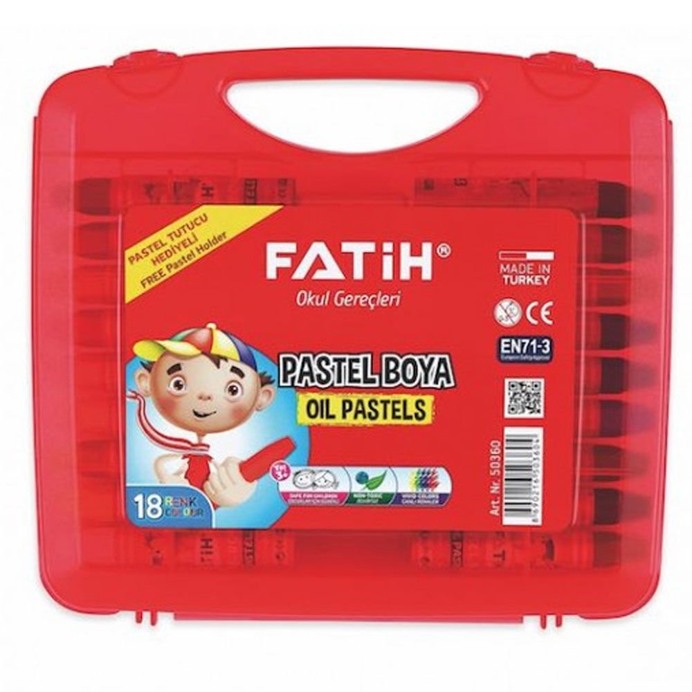 Fatih Pastel Boya Çantalı 18 Renk 50360