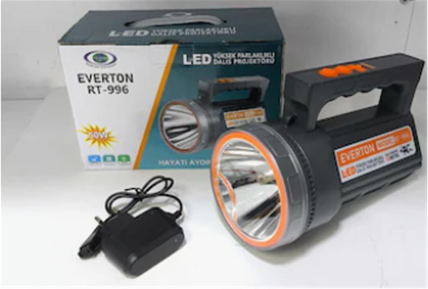 Everton Rt-996 Şarjlı Projektör (15mt) 50w