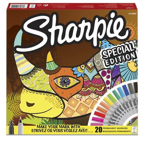 Sharpie Markör Permanent Fine 20 Li Gergedan