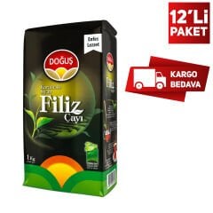 Doğuş Karadeniz Siyah Filiz Çayı 1000 Gr x 12 Adet