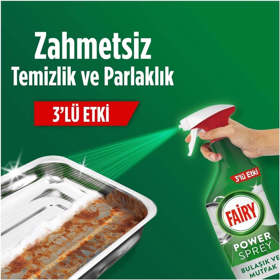 Fairy Power Sprey 3’ü 1 Arada Bulaşık Ve Mutfak 500 Ml