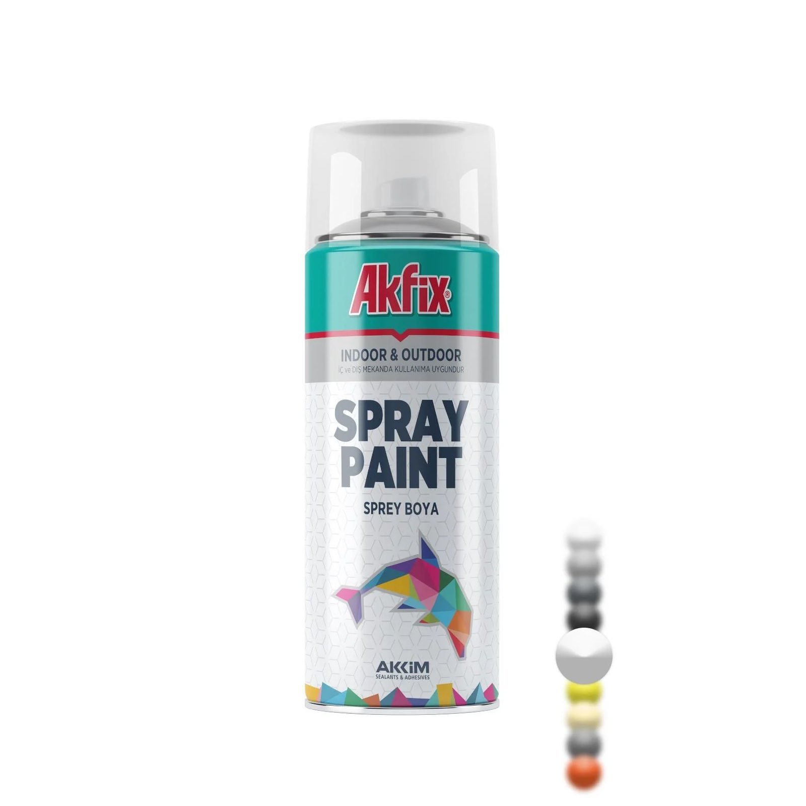 Akfix Akrilik Sprey Boya Mat Beyaz RAL9003