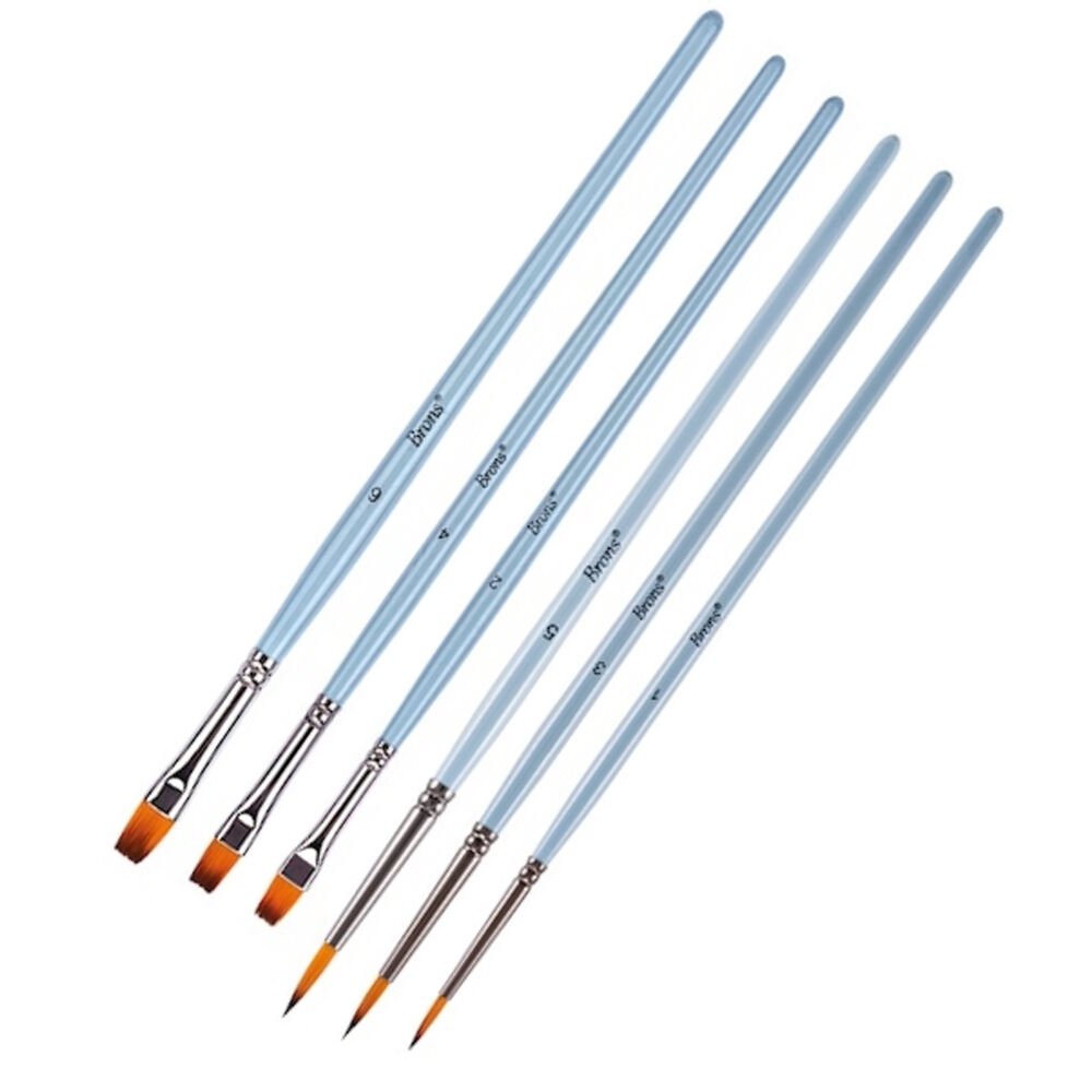 Brons Fırça Blister Set 4 ( 123 Seri No:1-3-5 Kısa Sap-200F Seri No: 4-6-8 Kısa Sap) BR-2203