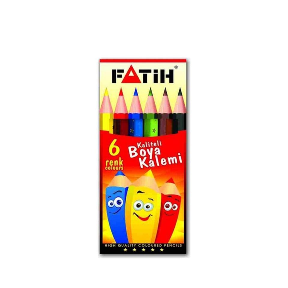 Fatih Kuru Boya 6 Renk Yarım Boy
