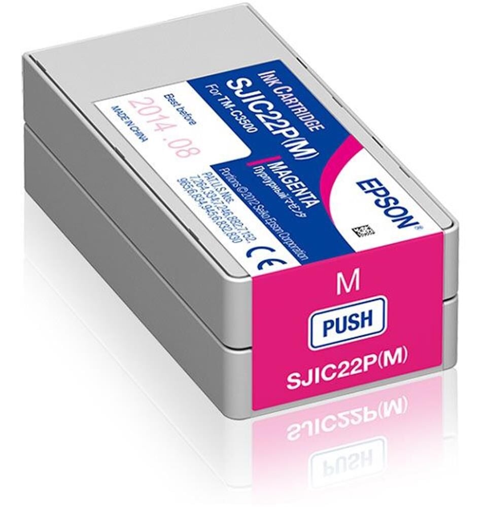 Epson TM-C3500 Magenta Kırmızı Mürekkep Kartuş SJIC22P(M) S020603