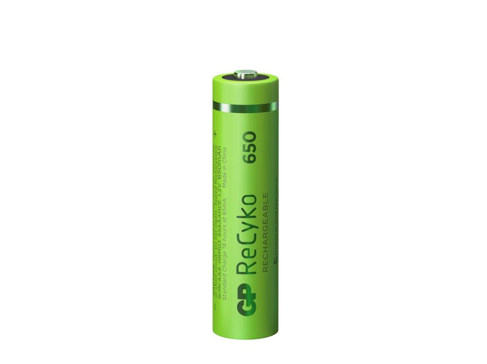 GP AAA 650 mAh Şarjlı Recharge İnce Kalem Pil 4'lü Paket GP65AAAHVC-2TLB4