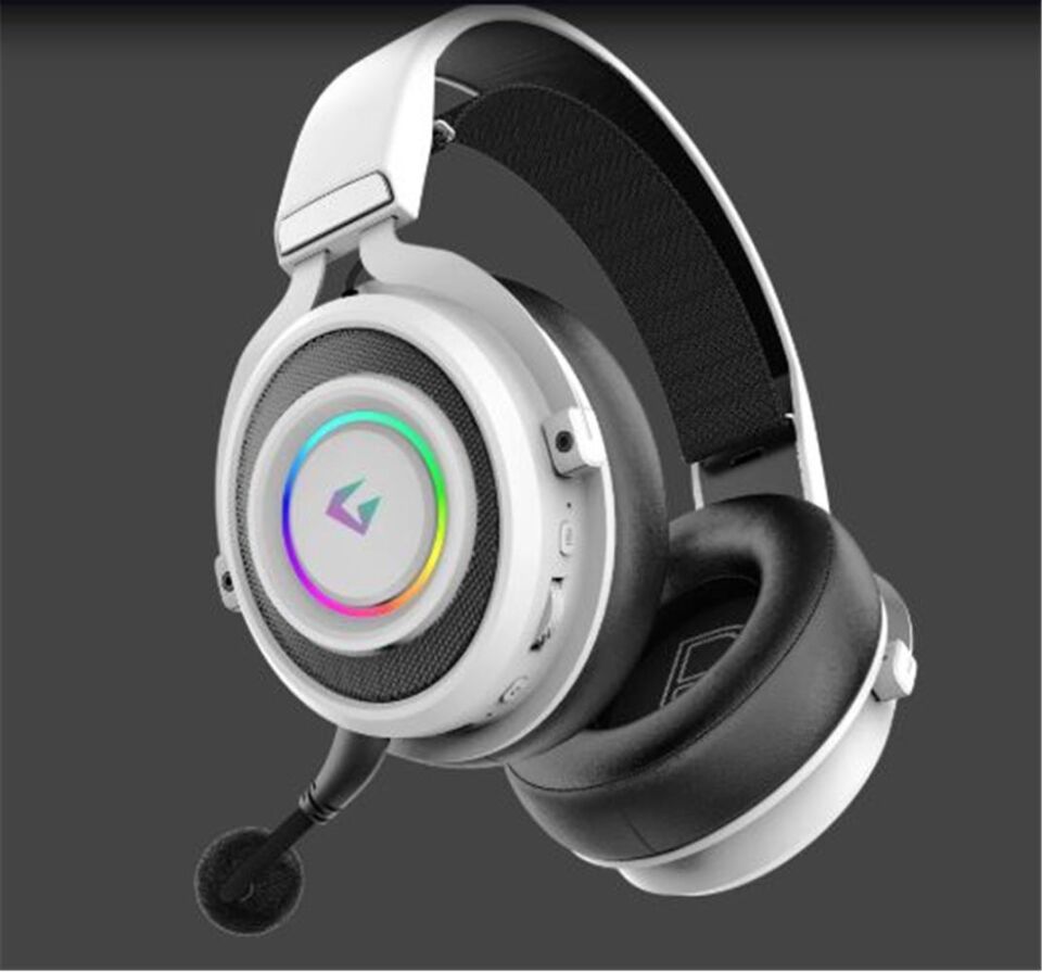Gameagle GE2010 Step Hunter S1 RGB  Kablosuz Mikrofonlu Oyuncu Kulaklığı Beyaz
