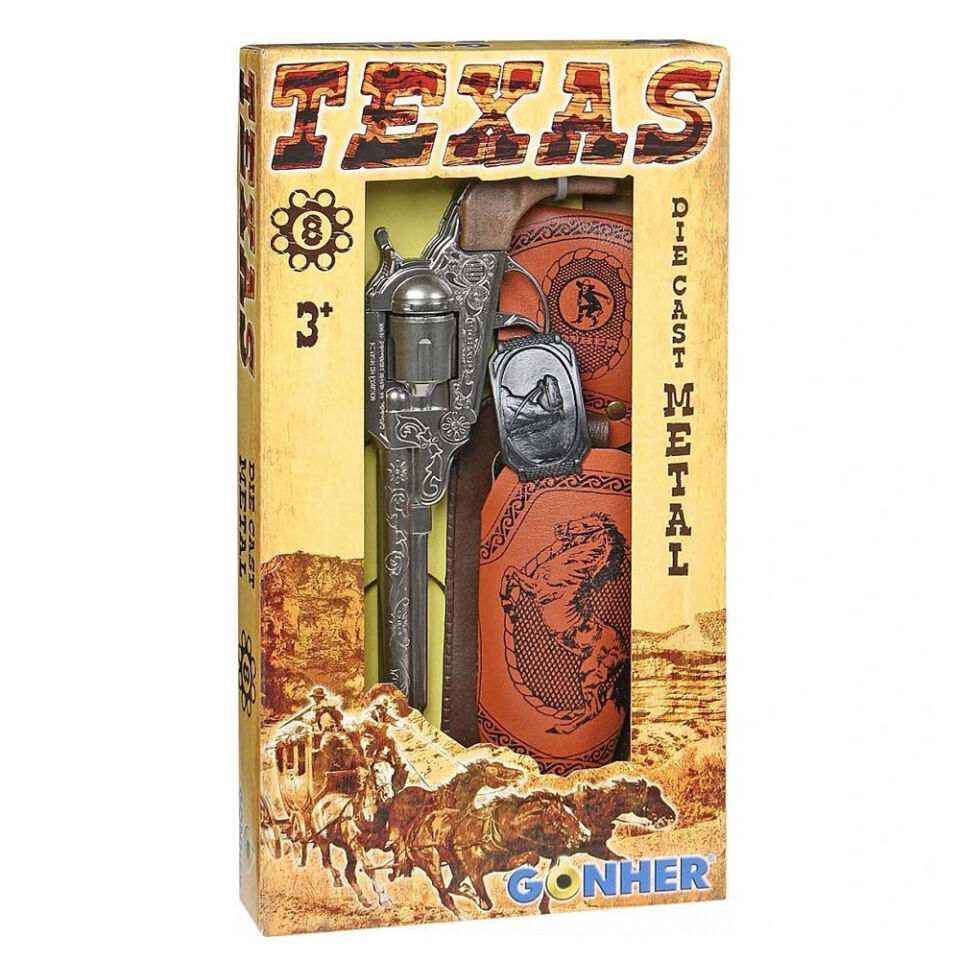 Mega 8li Teksas Kılıflı Revolver Seti Mega-150014gon00150