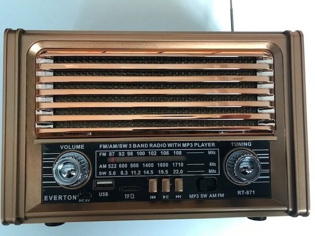 Everton Rt-871bt Bluetooth Fm-Usb-Tf Card- Nostaljik Radyo