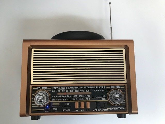 Everton Rt-872bt Bluetooth Fm-Usb-Tf Card- Nostaljik Radyo Bluetooth Şarjlı
