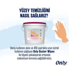 Only Duster Wipes Antibakteriyel Temizlik Bezi 450'li