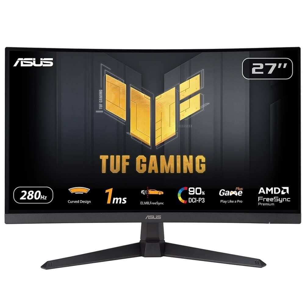 Asus 27'' Tuf Gaming VG27VQM1B 280Hz 1ms Full HD Adaptive Sync Fast VA Kavisli Gaming Monitör
