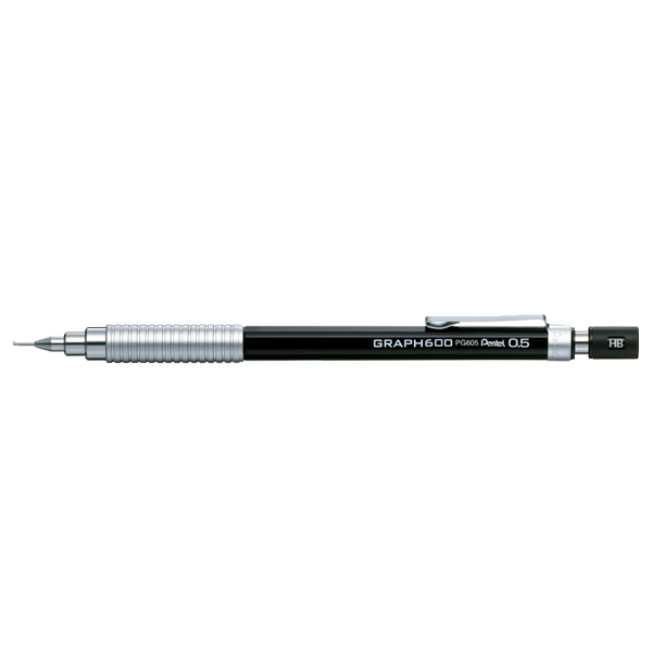 Pentel Çizim Kalemi Graph 600 0.5 MM Siyah PG605-A