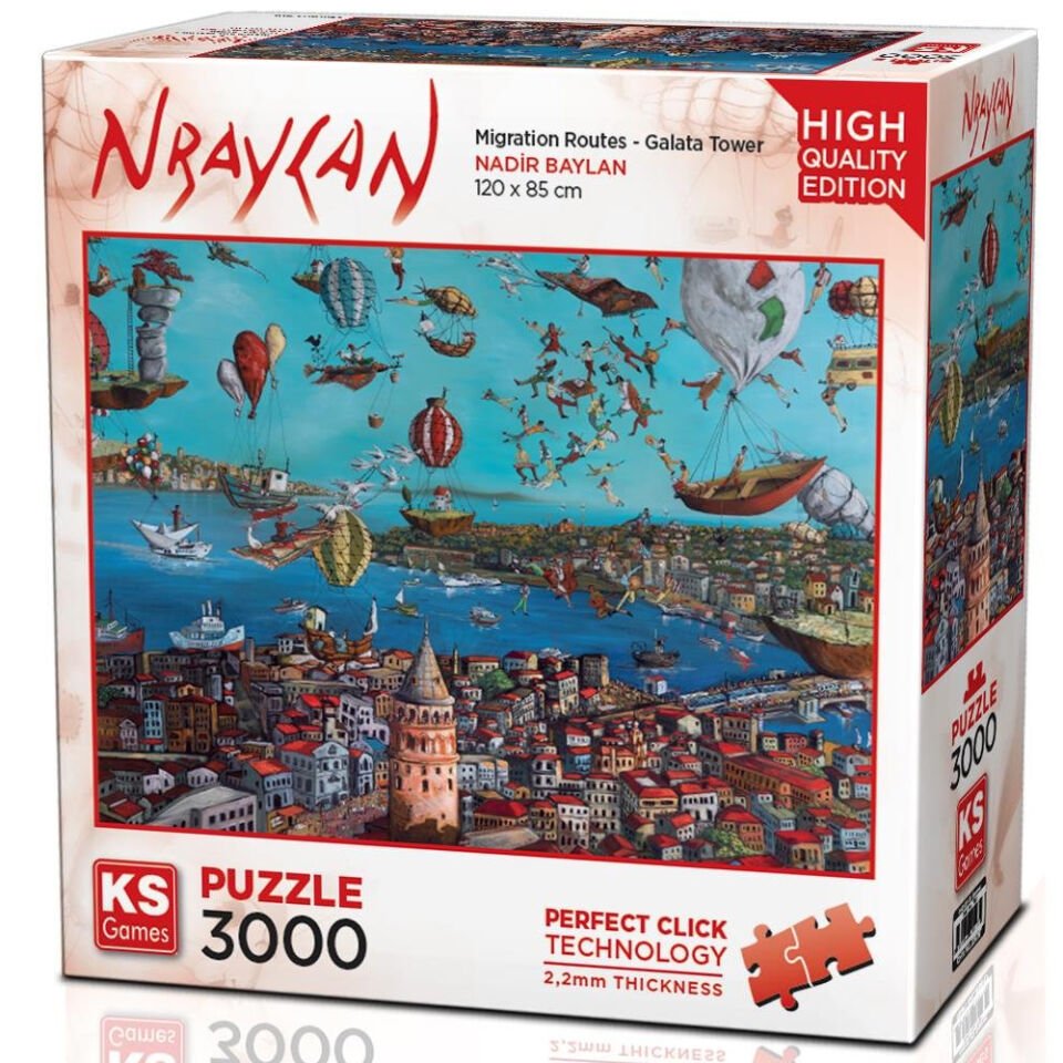 Ks Games Migration Routes-galata Tower 3000 Parça Y Puzzle