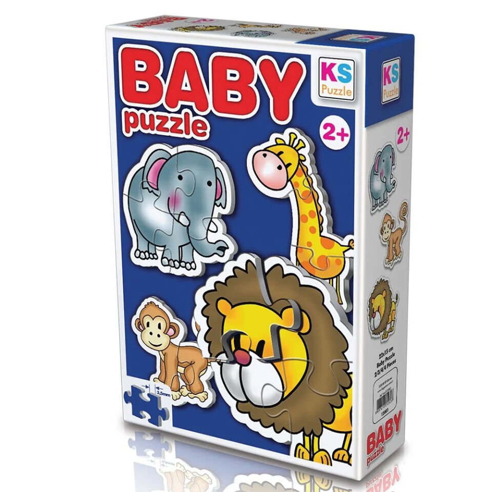 Ks Games Vahşi Hayvanlar/wild Animals 4in1 Puzzle 2/3/4/