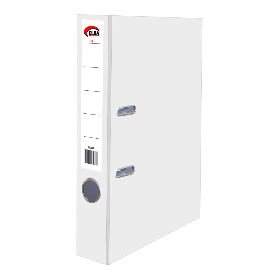 Elba Büro Klasör Dar Plastik Beyaz