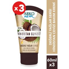 Arko Nem 3'Lü Değerli Yağlar Hindistan Cevizi Yağı 3X60 ml
