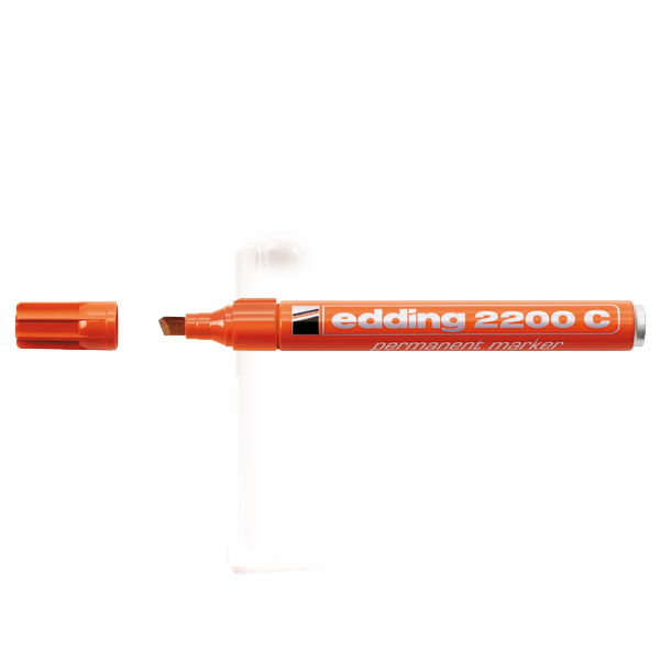 Edding Markör Permanent Kesik Uçlu 1-5 MM Kırmızı 2200