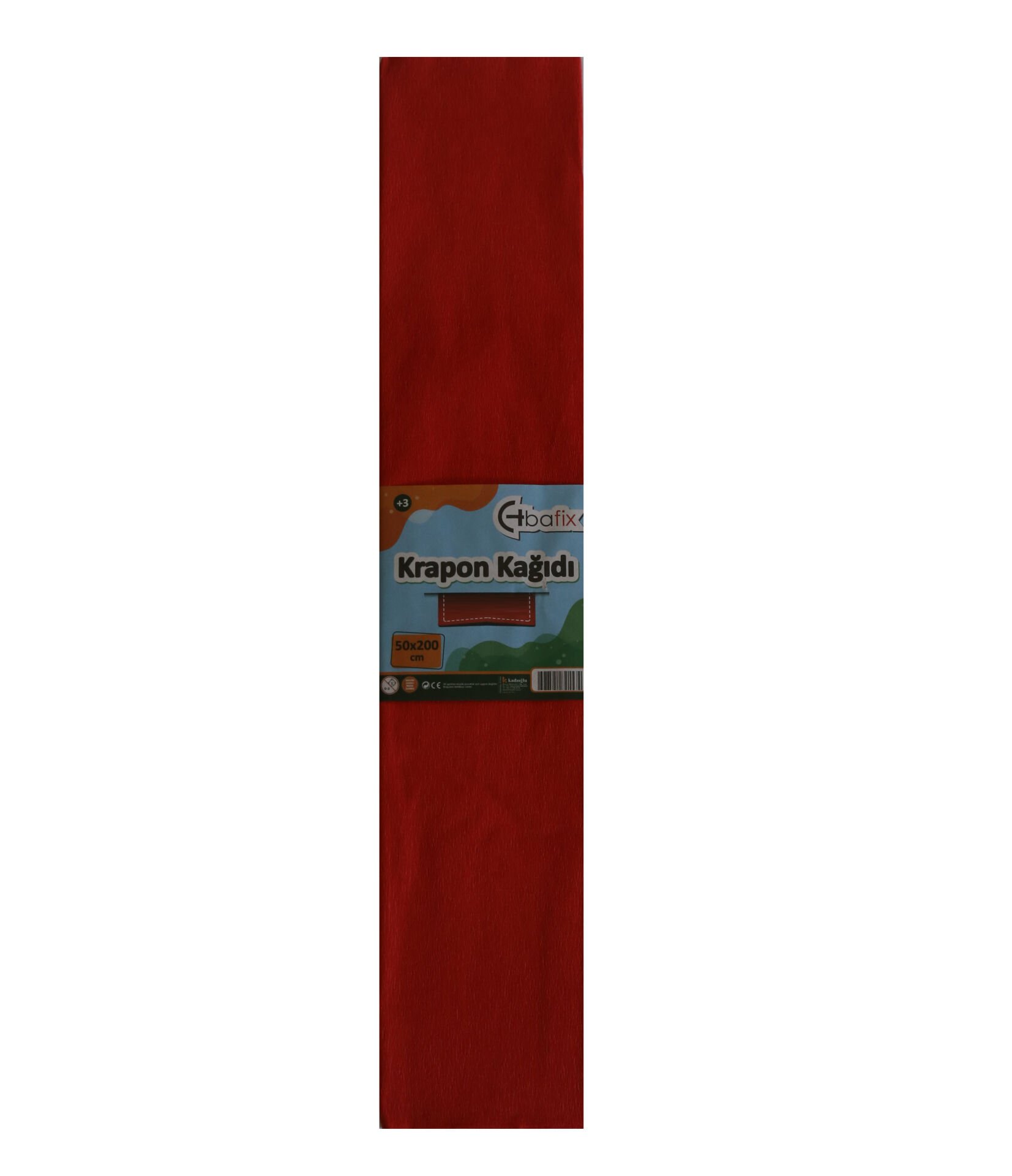 Bafix Krapon Kağıdı 10 LU 50x200 CM Kırmızı