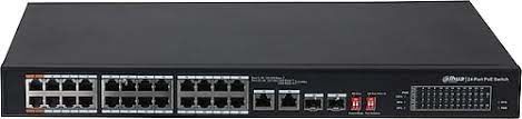 Dahua PFS3226-24ET-240 24 Port Poe 2 Port Sfp 2 Port Gbıt Uplink 10-100 Switch