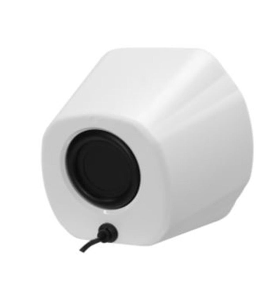 Mikado MD-180 2.0 3W-2 Beyaz RGB Aydınlatmalı USB + 3.5mm USB 5V Speaker Hoparlör