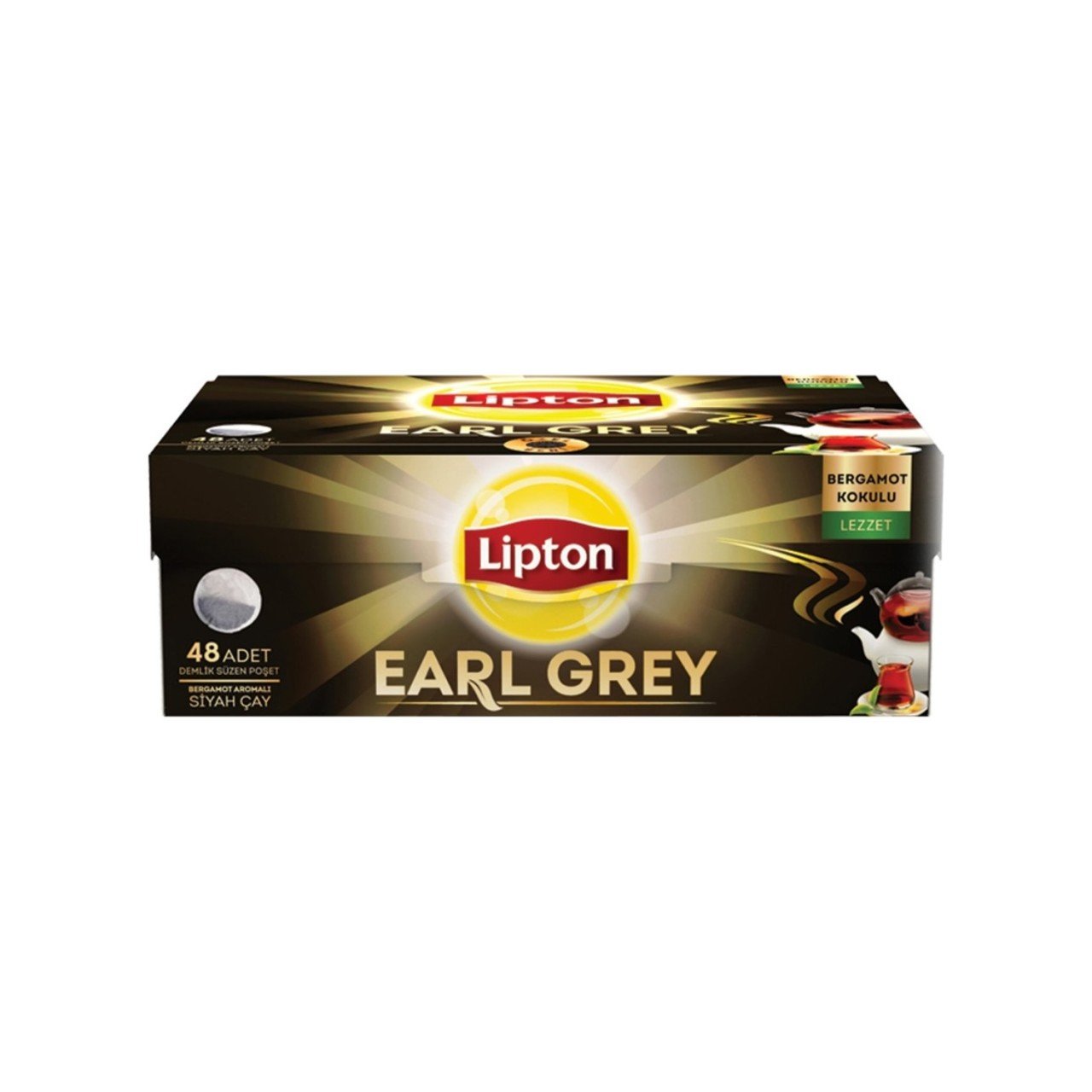 Lipton Earl Grey Demlik Poşet Çay 48'li