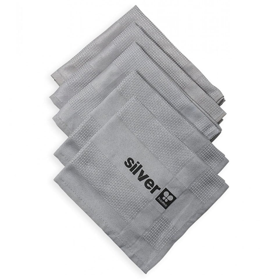 Silver Home 200 gsm 42x68 cm Dekoratif Cam Bezi Gri