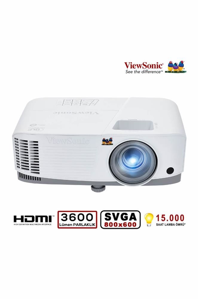 Viewsonic PA700S DLP SVGA 800X600 4500AL 2XHDMI 1XVGA 12500:1 Projeksiyon Cihazı