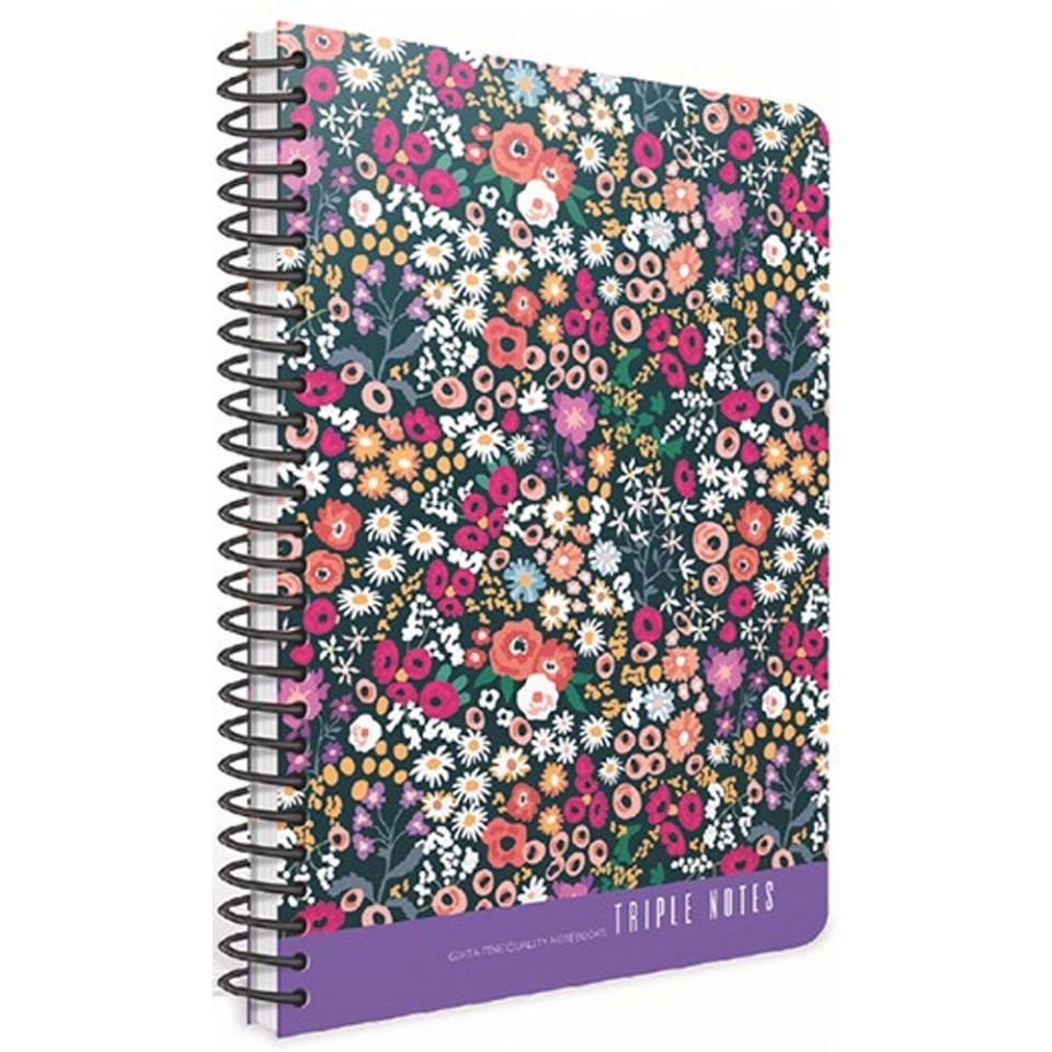 Gıpta Trıple Notes Sp.Sert Kapak Defter 17x24 80 YP Kareli