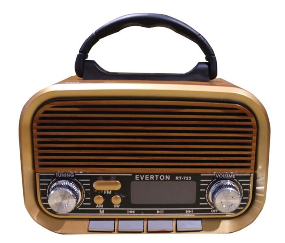 Everton RT-723 Dijital Göstergeli Şarjlı Nostaljik Radyo (AM-FM-SW Wıth BT-USB-TF )