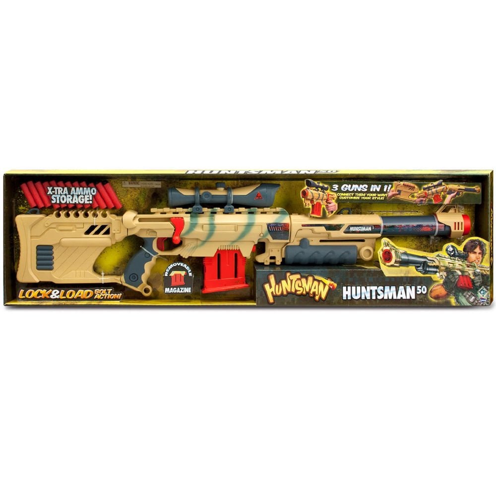 Sunman Oyuncak Huntsman-5 Sünger Atan Silah 24 Mermili Büyük