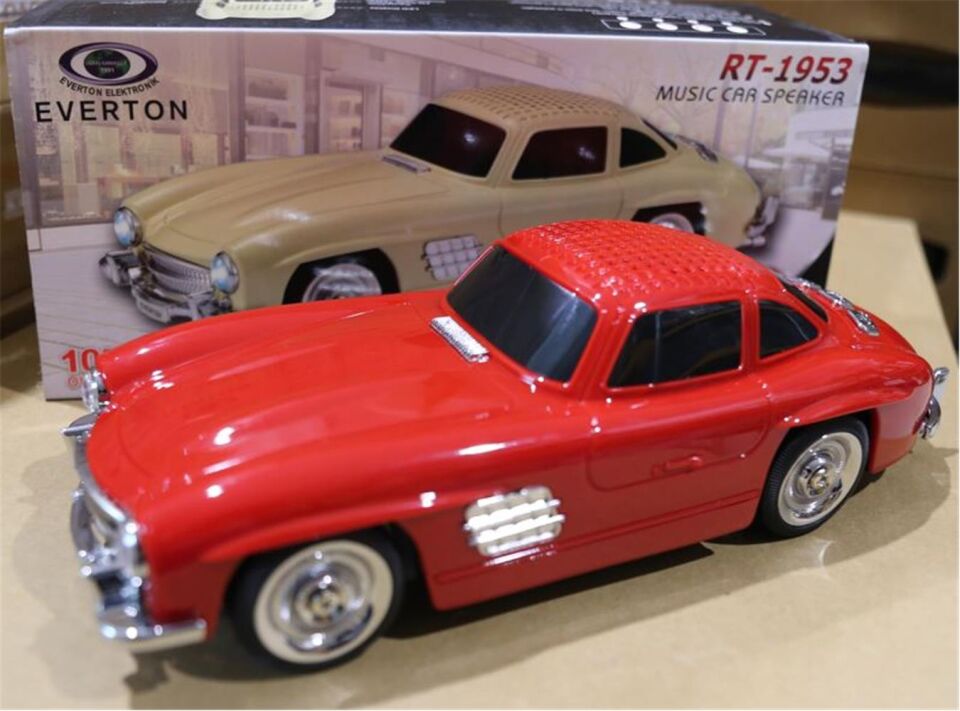 EVERTON RT-1953  Kırmızı Bluetooth Fm-Usb-Tf-Aux Şarjlı Nostaljik Radyo