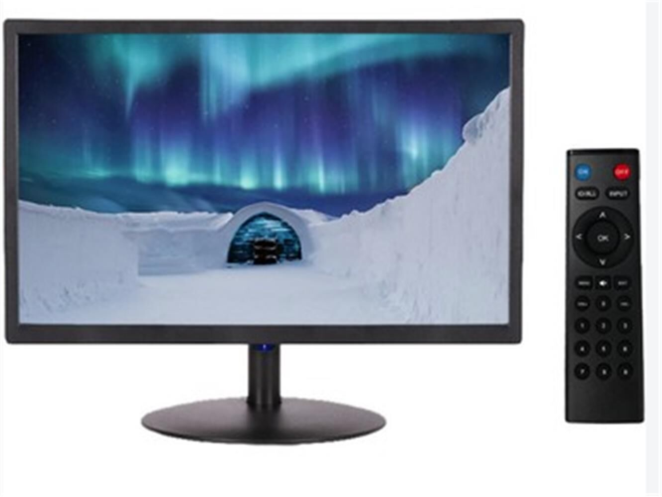 OneTech 22'' Led Monitör Hdmı Vga Usb Rca Hoparlörlü Uzaktan Kumandalı SESLİ + KUMANDALI