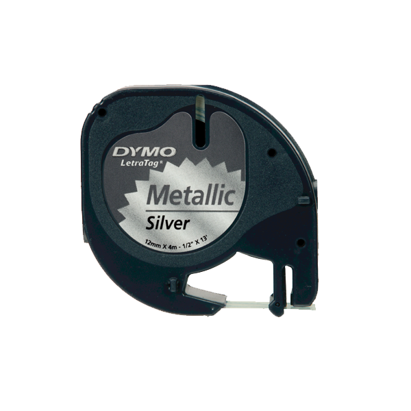 Dymo Letratag Şerit Metalik 12 MMx4 MT Gri 91208