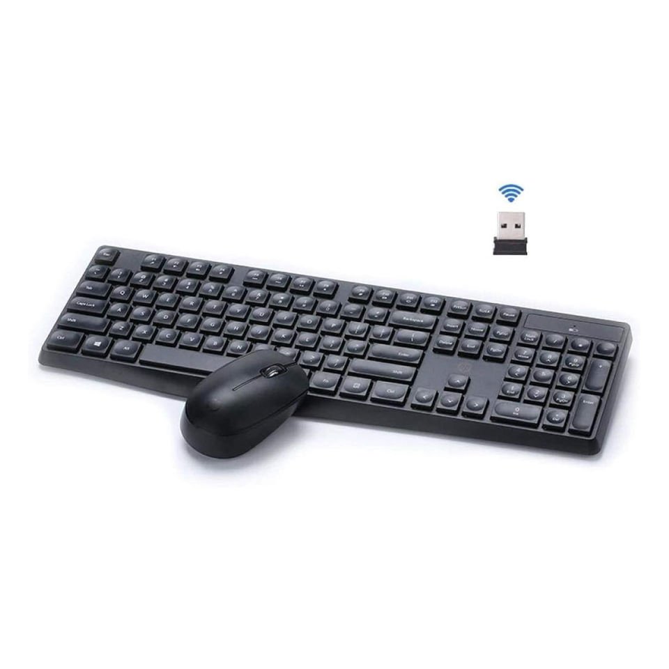 Hp 7YA13PA CS10 USB Kablosuz Klavye + Mouse Set Siyah Türkçe Q