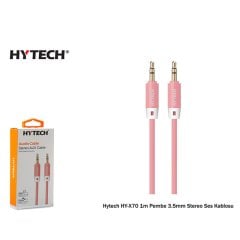 HYTECH HY-X70 1M PEMBE 3,5MM STEREO SES KABLOSU