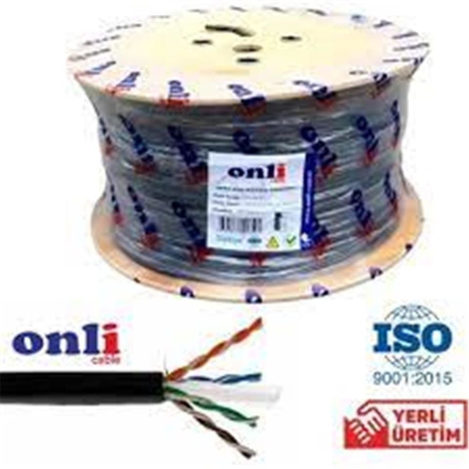 Onli ON-6006 U-UTP 23 AWG CCA-PE  500 Metre Cat6 Kablo