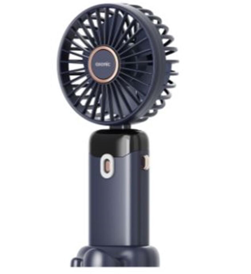 Asonic AFN28 Lacivert 500mAh 3 Kademe Dijital Göstergeli Katlanabilir Mini USB Fan