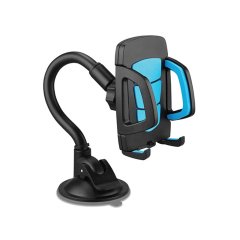 HYTECH HY-XH20 Vantuz + Braketi 360 Derece Siyah-Mavi Telefon Tutucu
