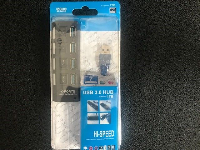 Gabble 4 Port USB 3.0 Çoklayıcı  Anahtarlı