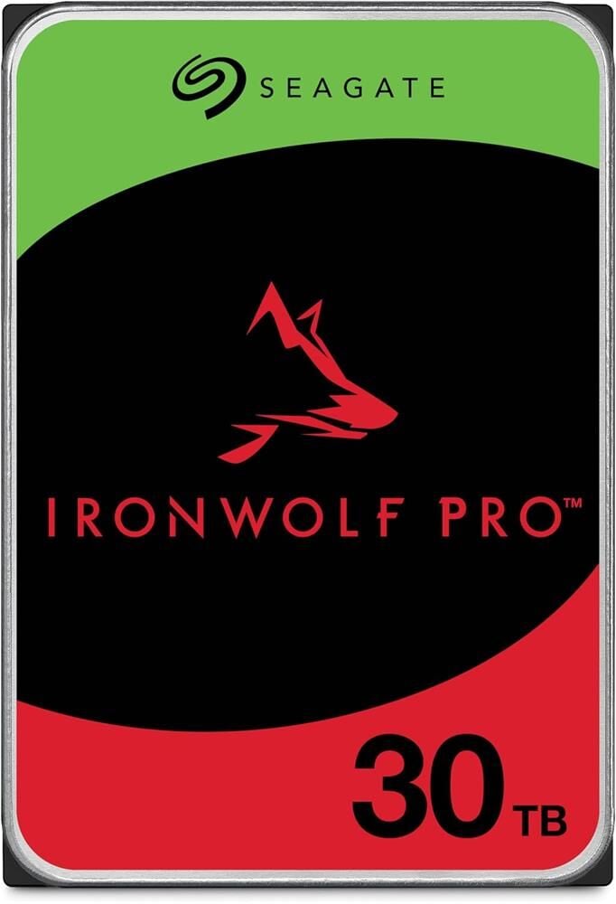 Seagate 30Tb IronWolf Pro ST30000NT011 NAS 3,5'' 7200 512 MB SATA 6 GB-S (Koyuncu Distribitör Ürünü)