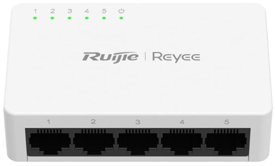 Ruijie Reyee RG-ES05G-L 5 Portlu 10-100-1000 Gigabit Tak Çal Tak Çalıştır Switch Plastik Kasa