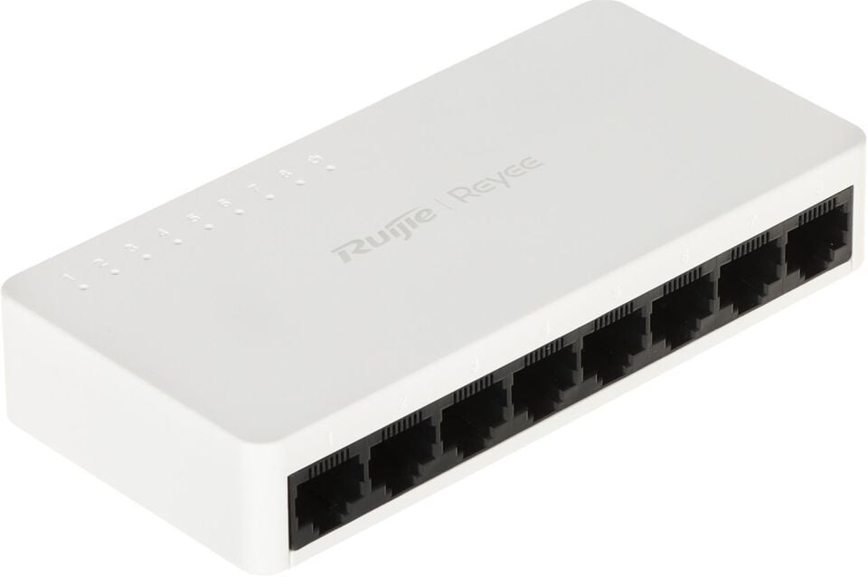 Ruijie Reyee RG-ES08F 8 Portlu, 10-100 Fast Ethernet Tak Çalıştır Switch Plastik Kasa