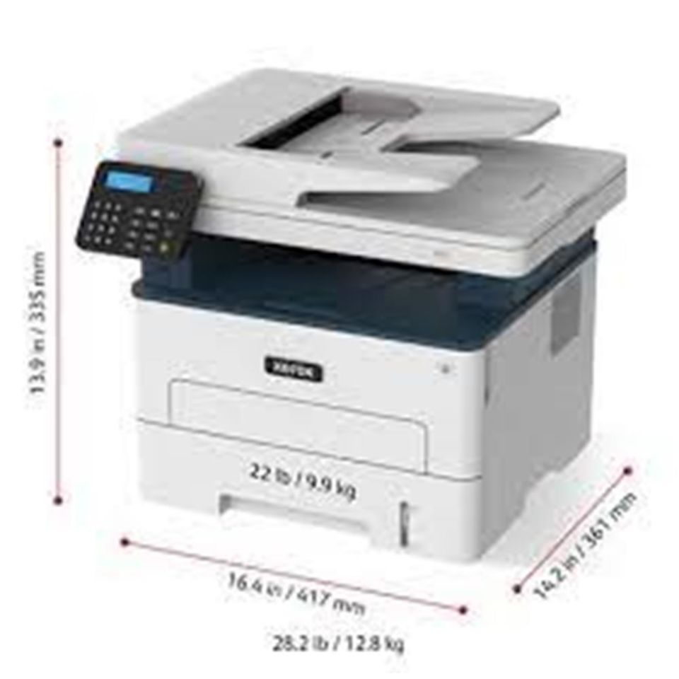 Xerox B235dni A4 34ppm Siyah ve Beyaz Kablosuz Lazer Çok Fonksiyonlu Dubleks 2 Taraflı Baskı - Kopyalama/Yazdırma/Tarama/Faks - Renkli Dokunmatik Ekran